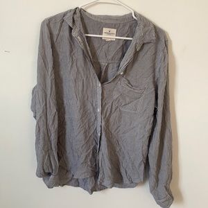 American Eagle Pinstripe Button Down